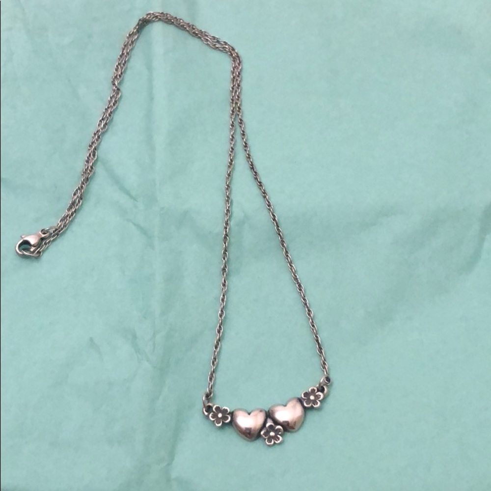 James Avery hearts and flower necklace
